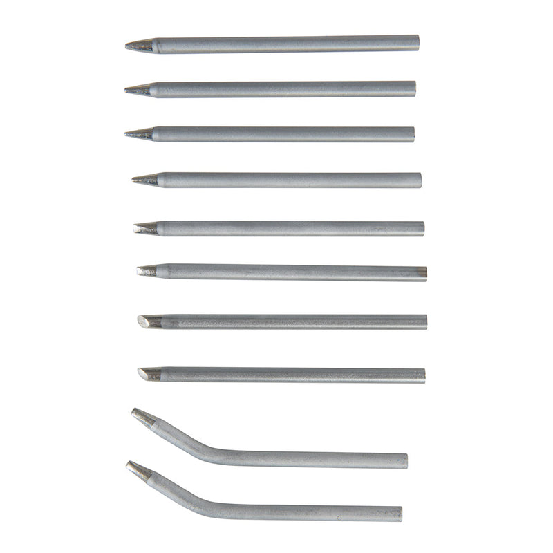 Silverline 196507 Soldering Iron Tips Set 10pce