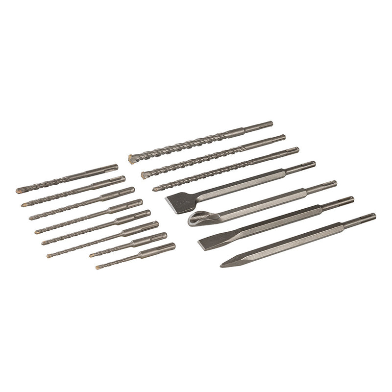 Silverline 196570 SDS Plus Masonry Drill & Steel Set 15pce