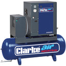 Clarke 2456555 CXR5RD 17.1cfm 200 Litre 5.5HP Industrial Screw Compressor with Air Receiver & Dryer (400V)