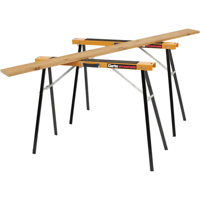 Clarke 3403001 CSB1B Folding Saw Horse (Pair)