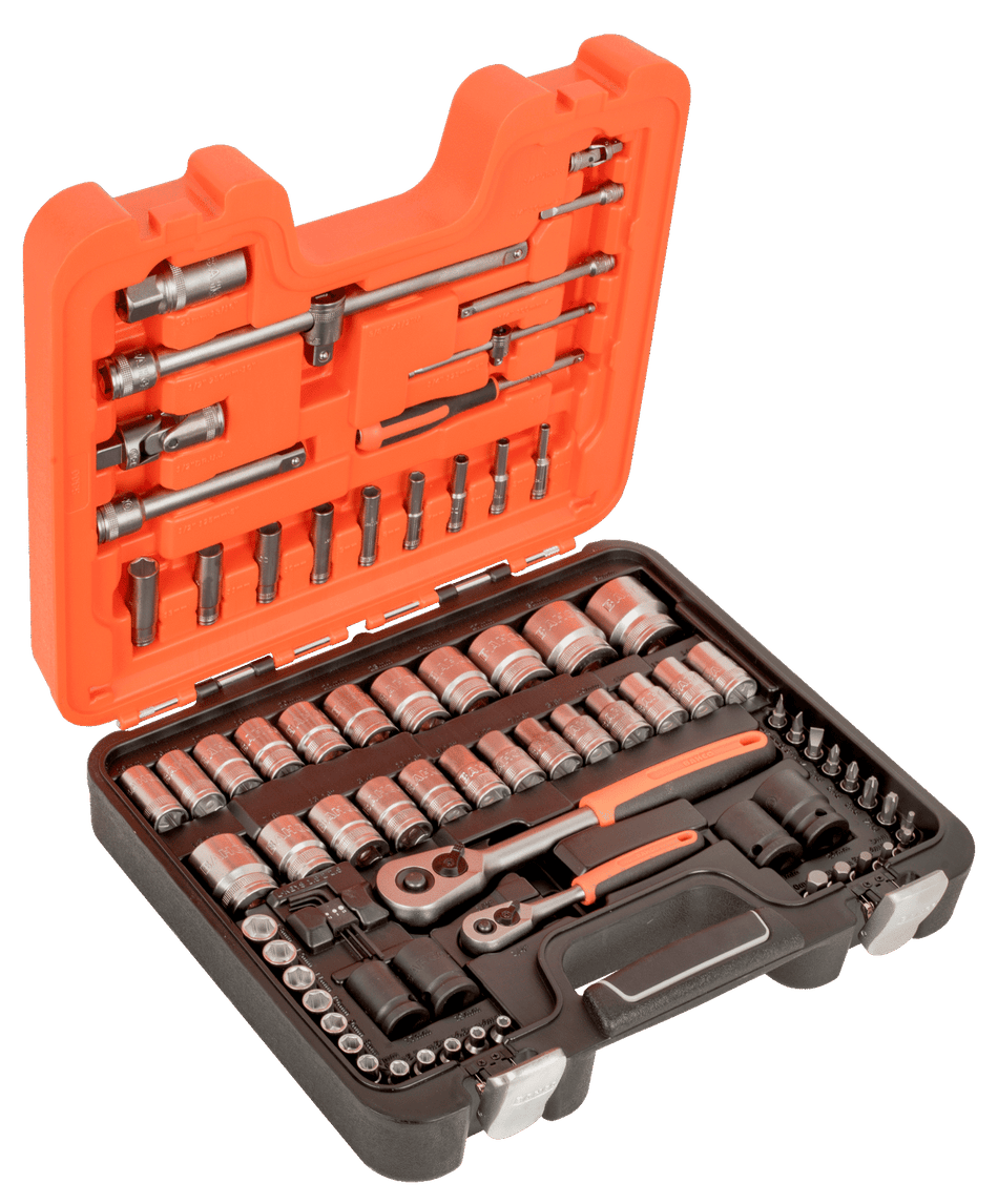 Bahco S800 1/4" and 1/2" Square Drive Spanner and Socket Set