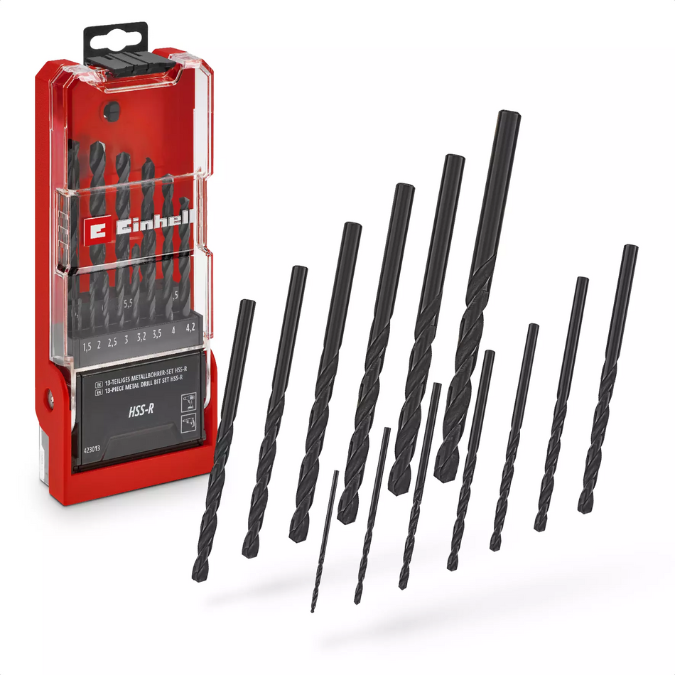 Einhell 49423013 Drill Case HSS-R Black 13pcs