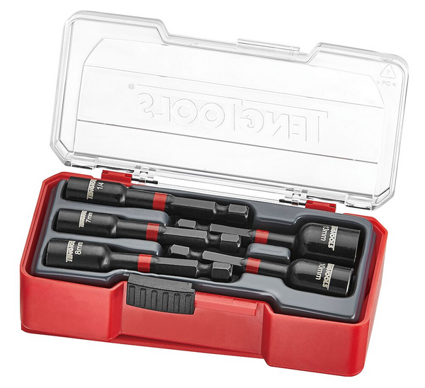 Teng Tools TJNS05 Impact Nut Setter Set With Belt Clip 5 Pieces