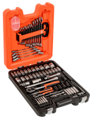 Bahco S106 1/4" and 1/2" Square Drive Socket Set with Combination Spanner Set/L-Keys