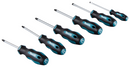 Makita E-10528 6pc Slotted, Phillips & Pozi Screwdriver Set