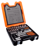 Bahco S103 1/4" and 1/2" Square Drive Socket Set with Combination Spanner Set