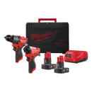 Milwaukee 4933480589 M12FPP2A2-602X 12V Twin Kit with 2x 6.0Ah Batteries & Charger