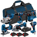 Bosch 0615A5008C 18V Brushless 6pc Cordless Kit with 3x 4ah ProCore Batteries