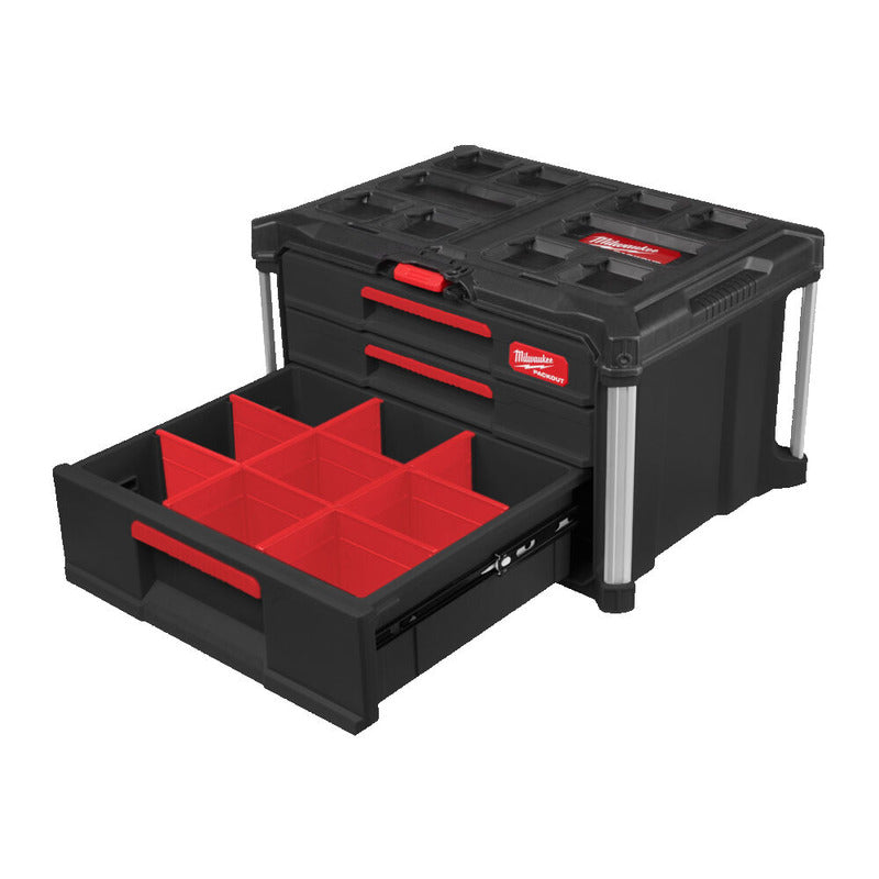 MILWAUKEE 4932493190 PACKOUT 2+1 DRAWER TOOL BOX