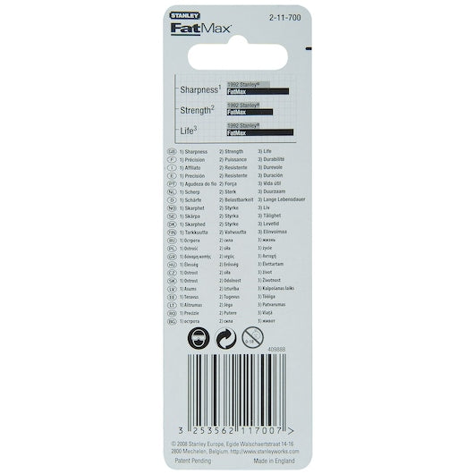 STANLEY® 2-11-700 FATMAX® Induction Utility Blades (10 Pk)