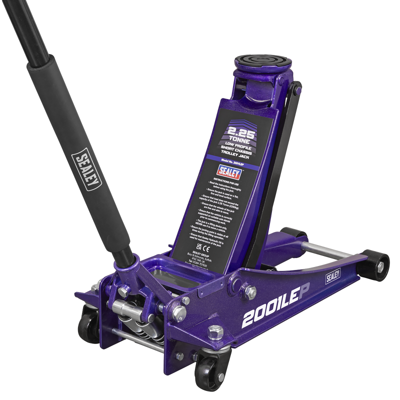 Sealey 2001LEP Low Profile Rocket Lift Trolley Jack 2.25 Tonne - Purple