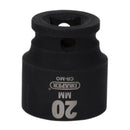 Draper 20168 Draper Hi-TORQ Impact Socket, 3/4" Sq. Dr., 20mm