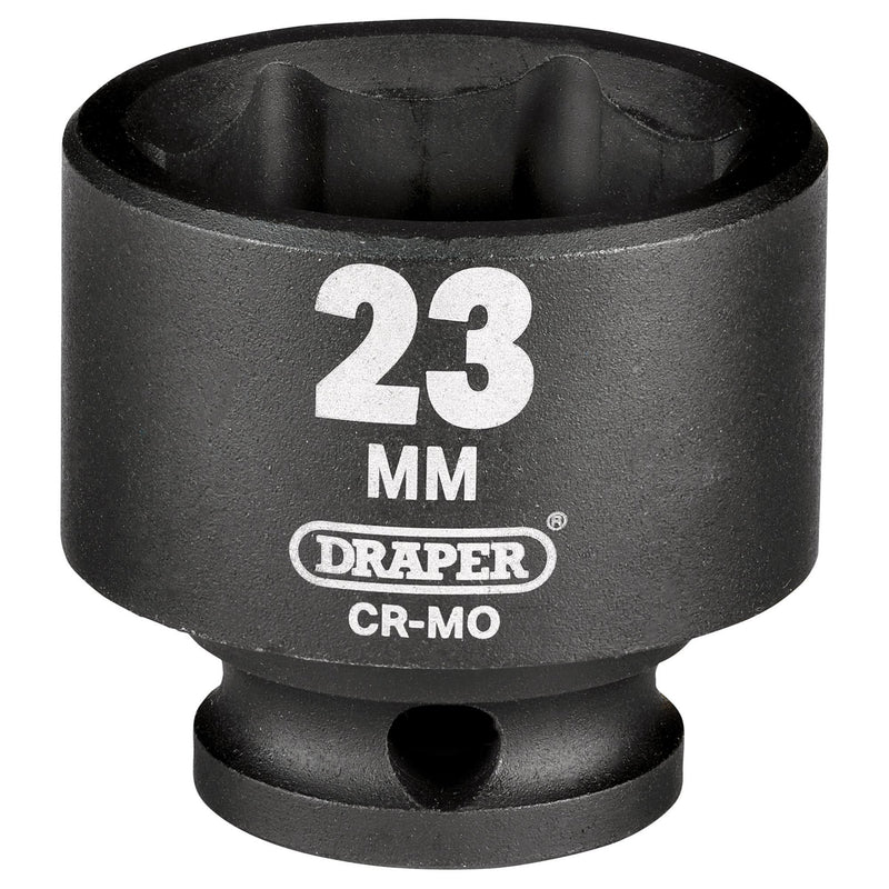 Draper 20172 Draper Hi-TORQ Impact Socket, 3/8" Sq. Dr., 23mm