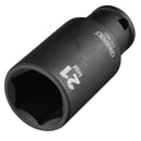 Draper 20177 Draper HI-TORQ Metric Deep Impact Socket, 3/8" Sq. Dr., 21mm