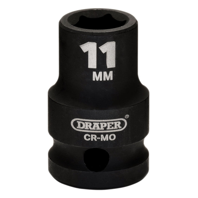 Draper 20183 Draper HI-TORQ Metric Impact Socket, 1/2" Sq. Dr., 11mm