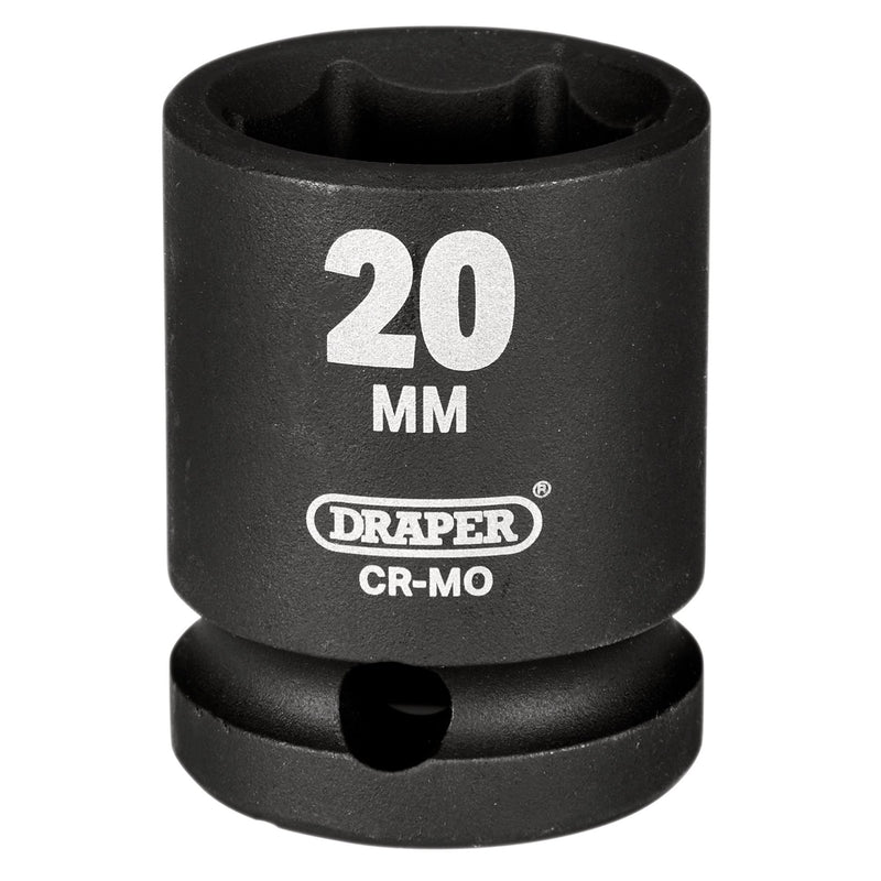 Draper 20184 Draper Hi-TORQ Impact Socket, 1/2" Sq. Dr., 20mm