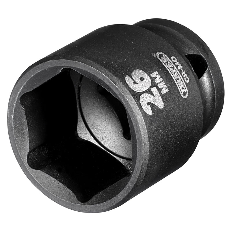 Draper 20188 Draper Hi-TORQ Impact Socket, 1/2" Sq. Dr., 26mm