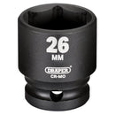 Draper 20188 Draper Hi-TORQ Impact Socket, 1/2" Sq. Dr., 26mm