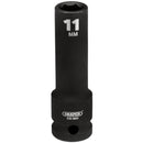 Draper 20190 Draper Hi-TORQ Deep Impact Socket, 1/2" Sq. Dr., 11mm