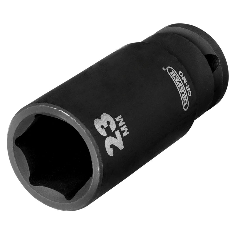 Draper 20192 Draper Hi-TORQ Deep Impact Socket, 1/2" Sq. Dr., 23mm