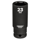 Draper 20192 Draper Hi-TORQ Deep Impact Socket, 1/2" Sq. Dr., 23mm