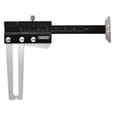 Draper 20219 Brake Disc Caliper with Tread Depth Gauge, 0-60mm