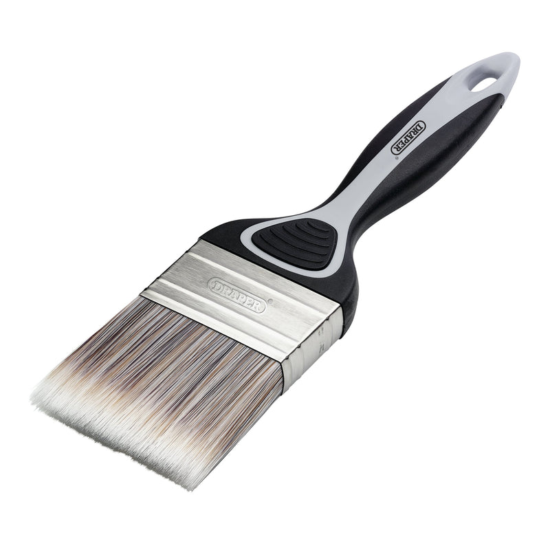 Draper 20511 Flat Paint Brush with Soft Grip, 65mm