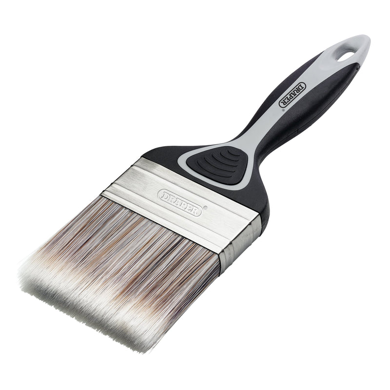 Draper 20580 Flat Paint Brush with Soft Grip, 80mm