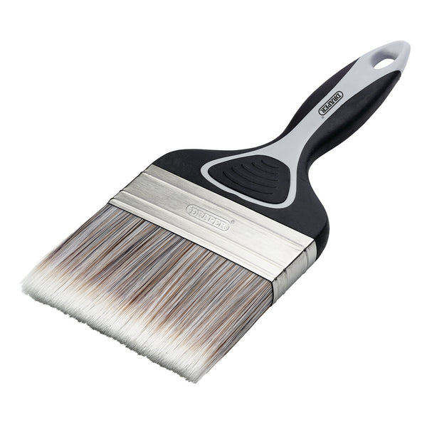 Draper 20584 Flat Paint Brush with Soft Grip, 100mm