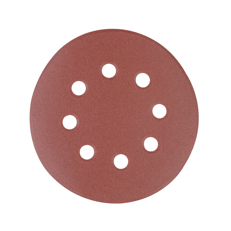 Silverline 206505 Hook & Loop Discs Punched 125mm 10pk