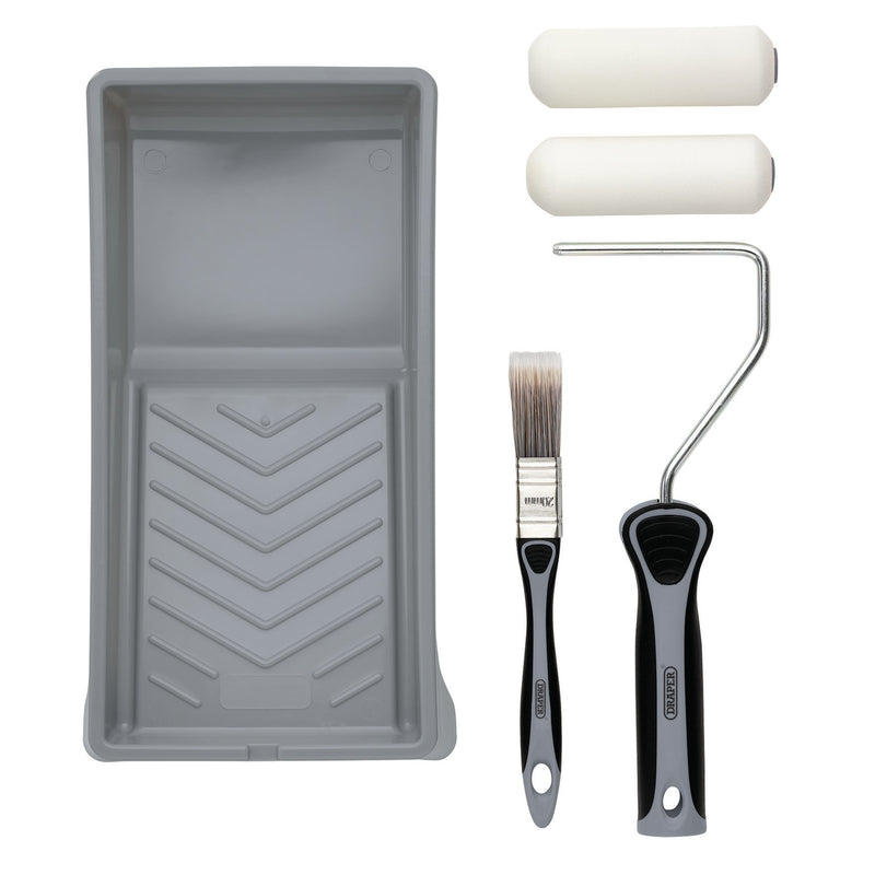Draper 20797 High-Density Foam Paint Roller and Brush Set with Soft Grip (5 Piece)