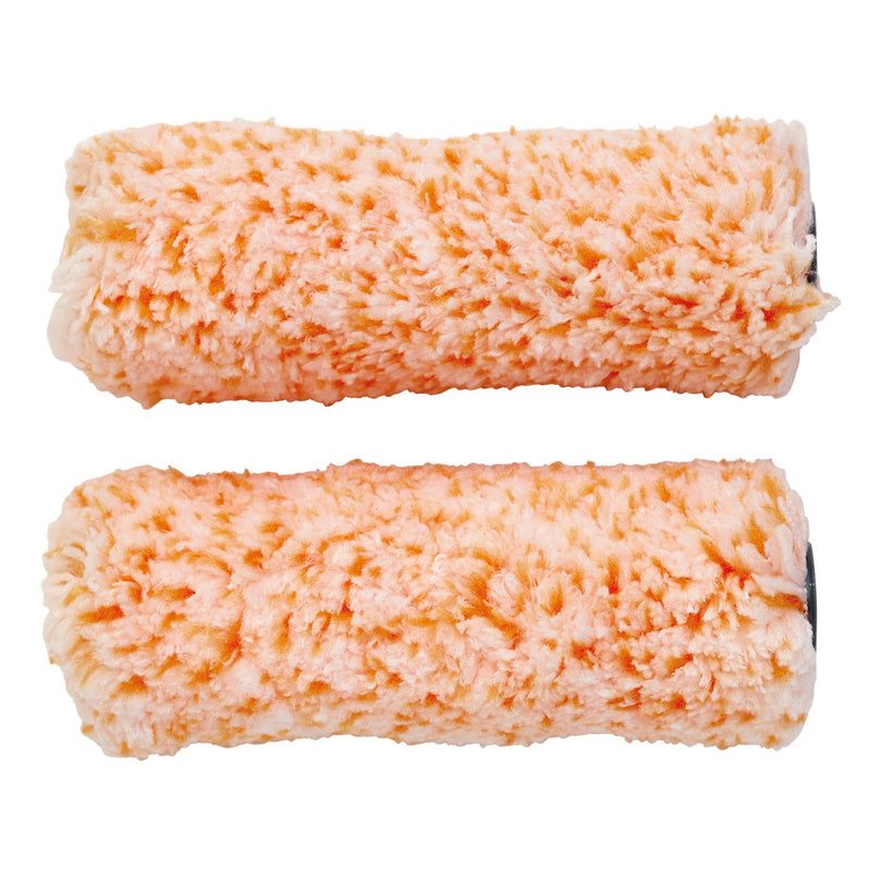 Draper 20799 Medium Pile Microfibre Roller Sleeves, 4"/100mm (Pack of 2)