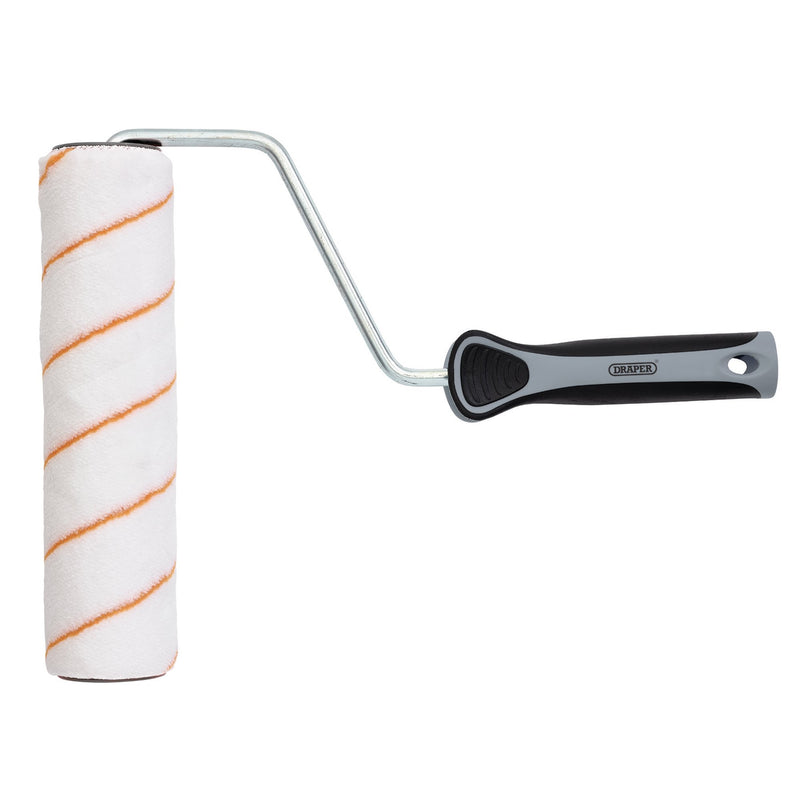 Draper 20880 Short Pile Polyester Paint Roller with Soft Grip Handle, 9"/230mm