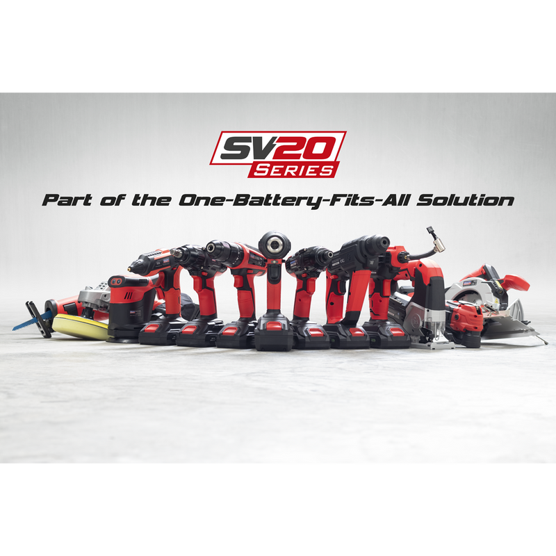 Sealey CP20VBSKIT SV20 Series 76mm Cordless Belt Sander Kit 20V - 2 Batteries