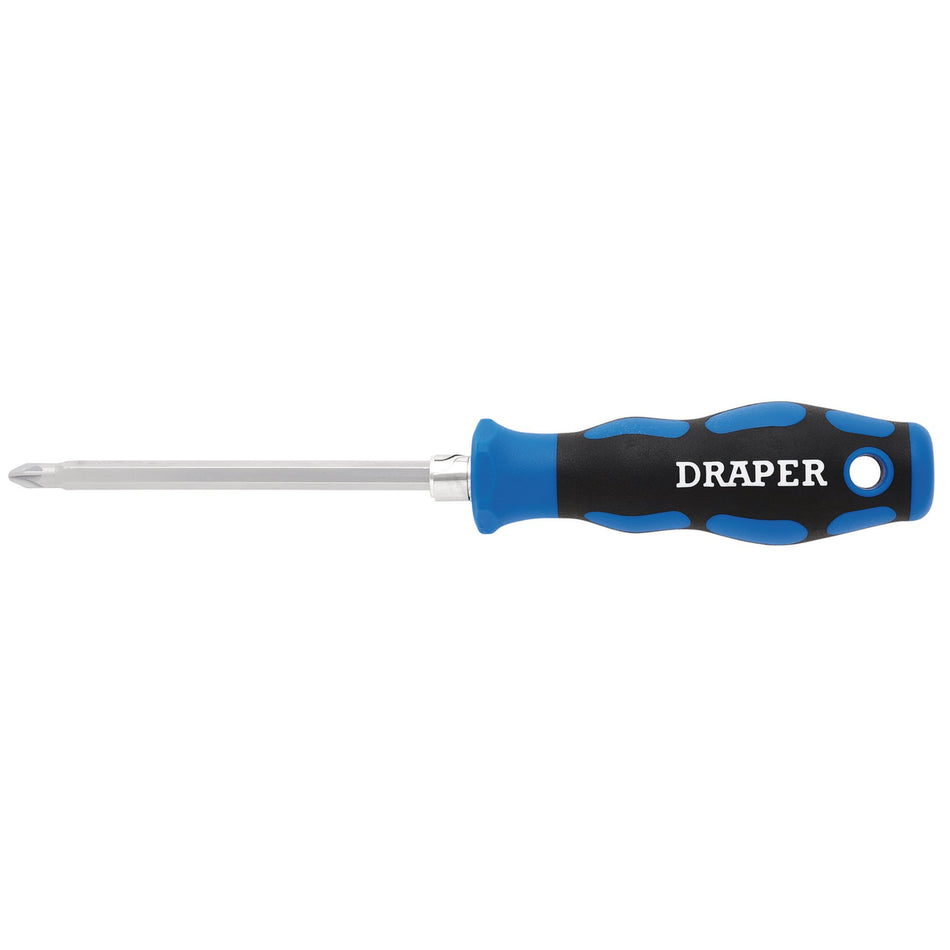 Draper 21009 2-in-1 Reversible Blade Soft Grip Screwdriver, SL6/PZ2 x 175mm