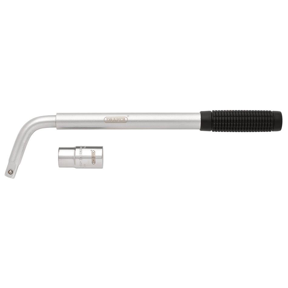 Draper 21275 Extending Wheel Nut Wrench, 1/2" Sq. Dr., 355-550mm