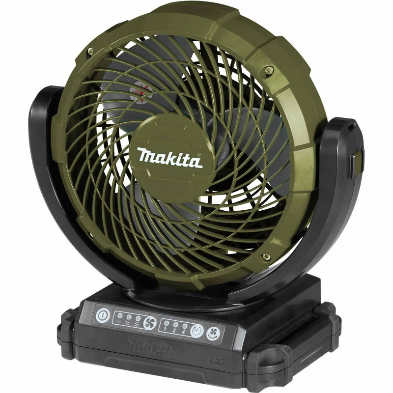 Makita DCF102Z O 14v 18v 240v LXT Cordless Portable 3 Speed Fan Olive DCF102ZO