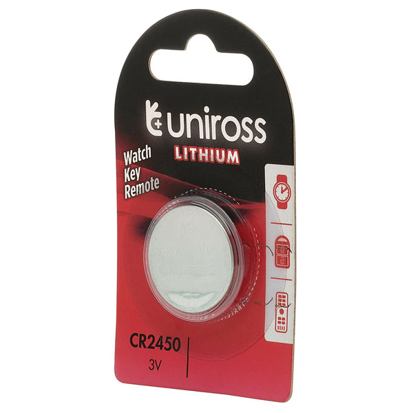 Draper 21596 Uniross Lithium Coin Cell CR2450 Battery