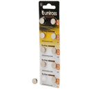 Draper 21697 Uniross Akaline Coin Cells LR44 AG13 Batteries (Pack of 10)
