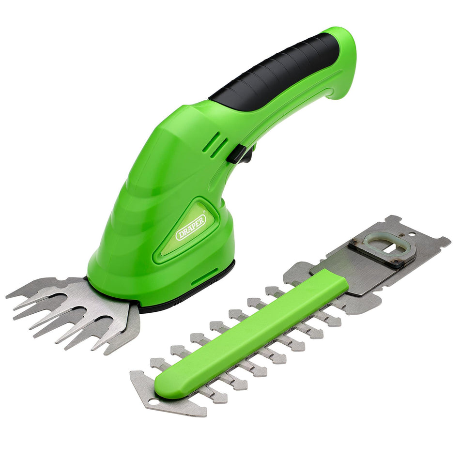 DRAPER 22403 7.2V Cordless Grass and Hedge Shear Kit (4 Piece)