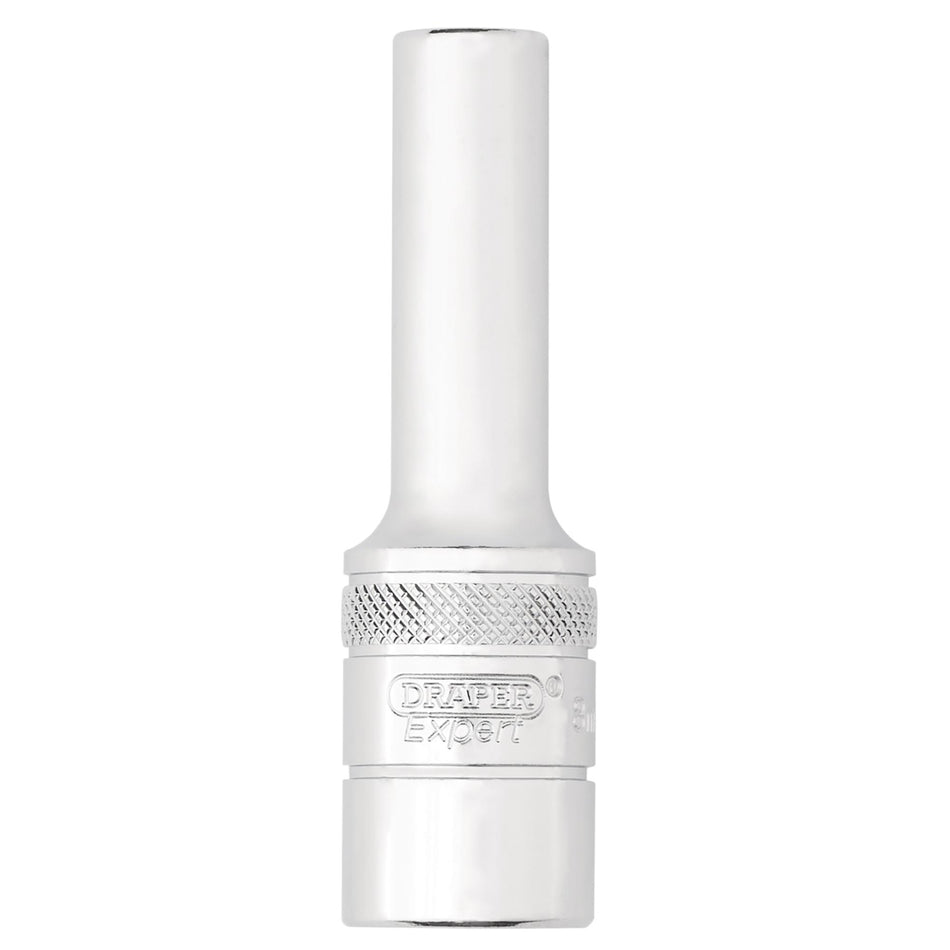 DRAPER 22406 Draper Expert HI-TORQ® 12-Point Metric Deep Socket, 1/2" Sq. Dr., 8mm