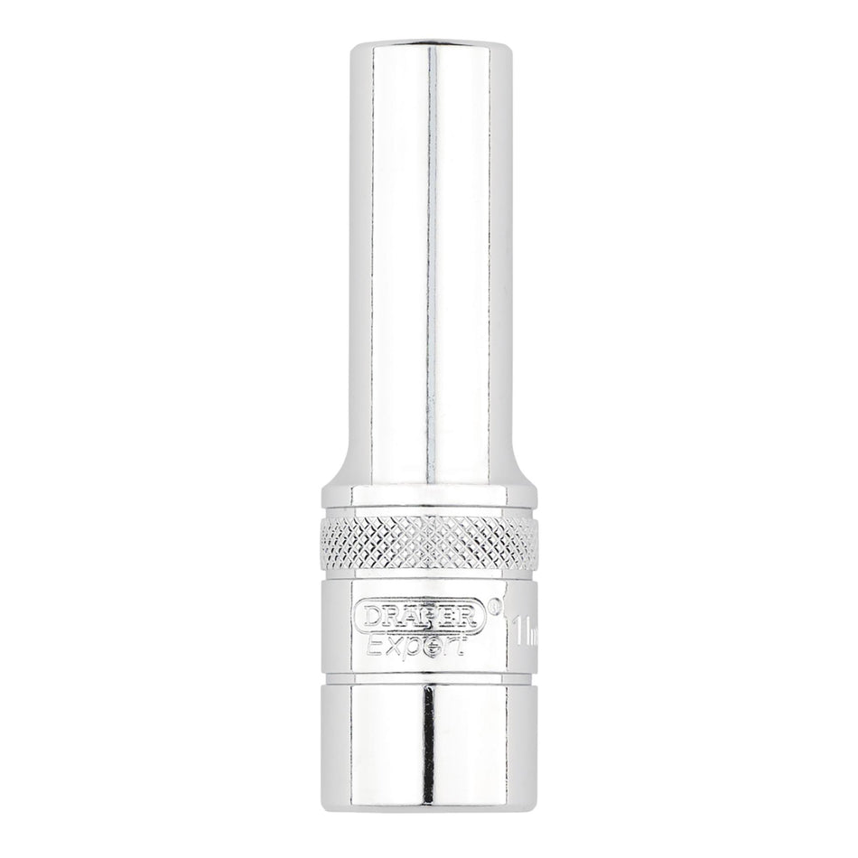 DRAPER 22408 Draper Expert HI-TORQ® 12-Point Metric Deep Socket, 1/2" Sq. Dr., 11mm