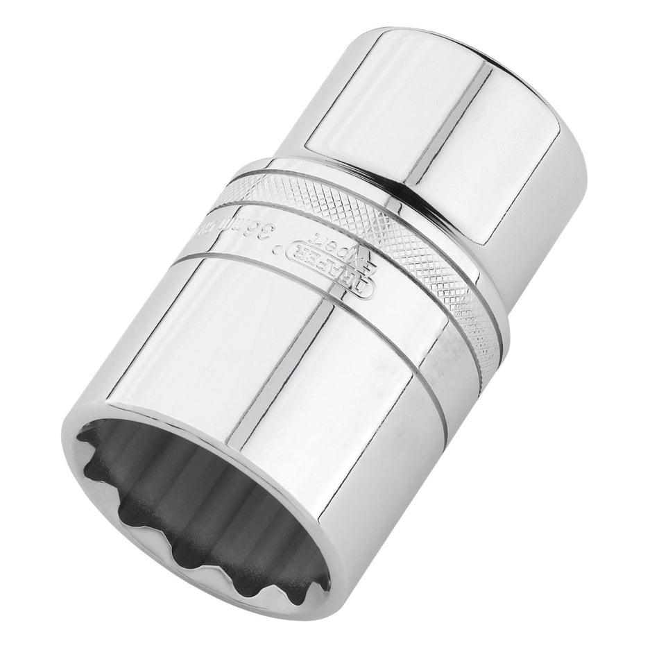 DRAPER 22427 Draper Expert HI-TORQ® 12-Point Metric Deep Socket, 1/2" Sq. Dr., 36mm