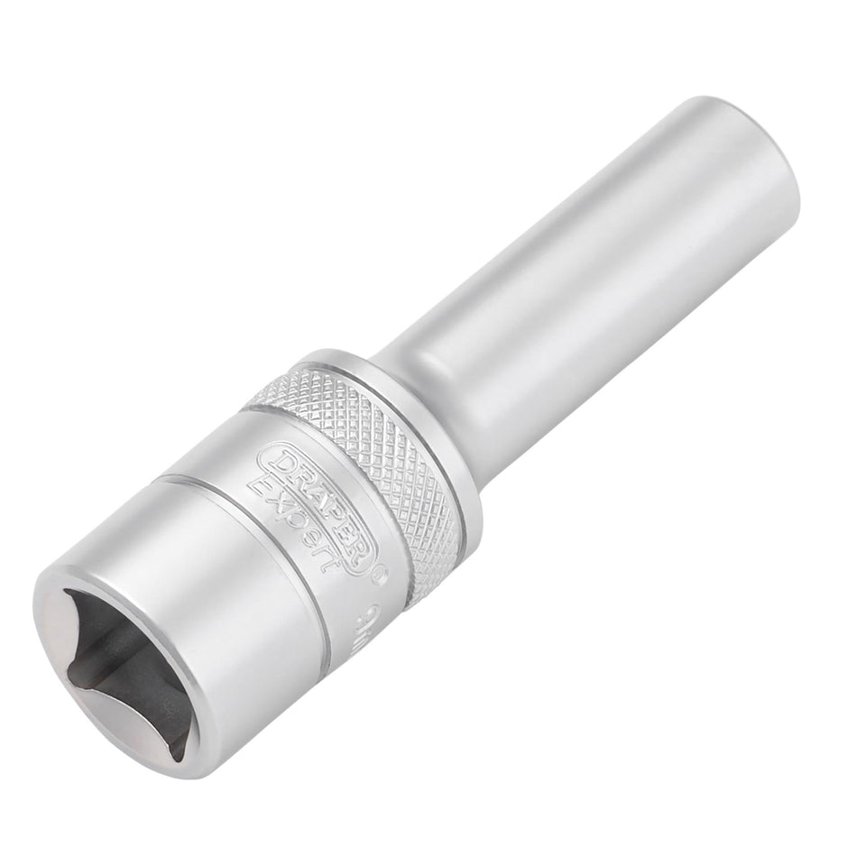 DRAPER 22429 Draper Expert HI-TORQ® 6-Point Metric Deep Socket, 1/2" Sq. Dr., 9mm
