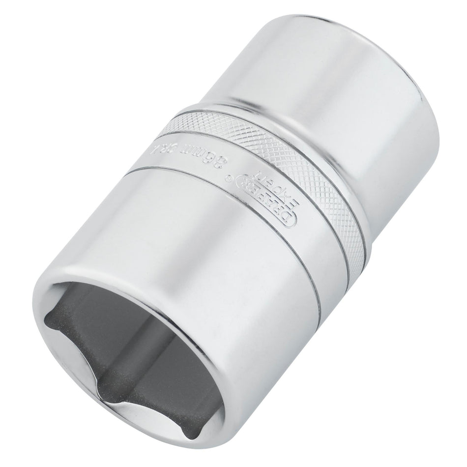 DRAPER 22497 Draper Expert HI-TORQ® 6-Point Metric Deep Socket, 1/2" Sq. Dr., 36mm
