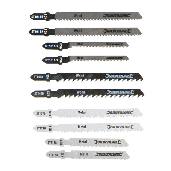 Silverline 234060 Jigsaw Blade Set 10pce