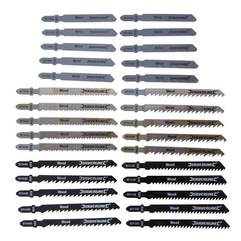 Silverline 234184 Jigsaw Blade Set 30pce