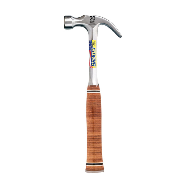 DRAPER 23513 Estwing E20C Curved Claw Hammer with Leather Grip, 20oz/560g