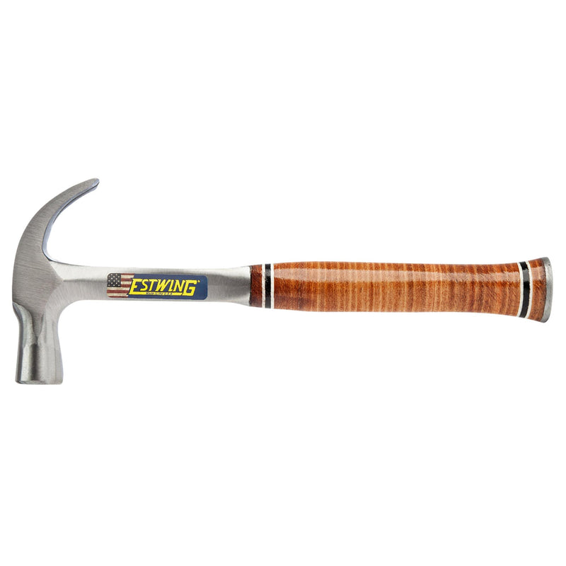 DRAPER 23522 Estwing E24C Curved Claw English Pattern Hammer with Leather Grip, 24oz/672g