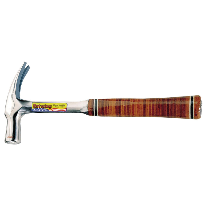 Draper 23524 Estwing E24S Straight Claw English Pattern Hammer with Leather Grip, 24oz/672g